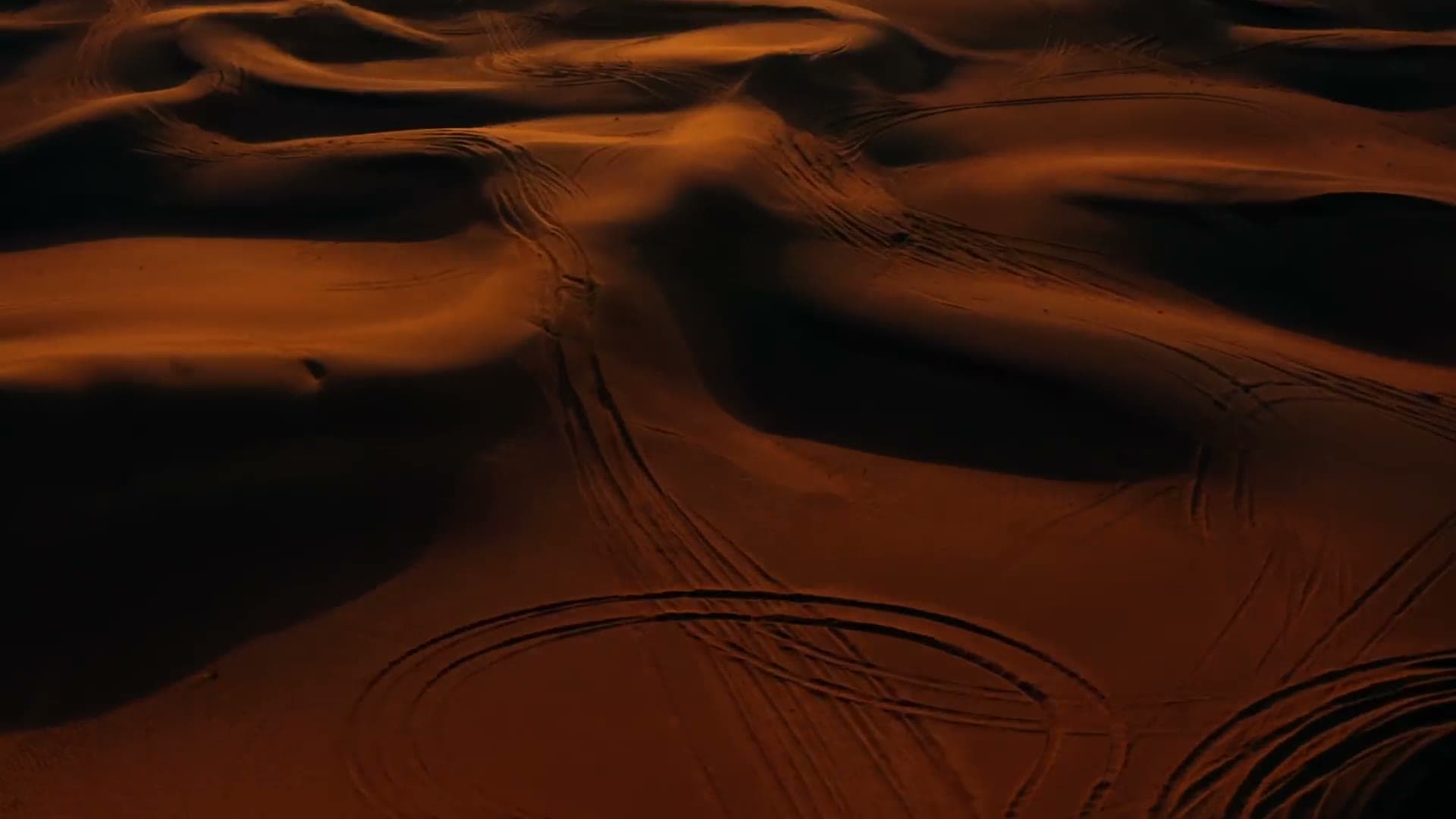 Cinematic aerial landscape footage of open terrain